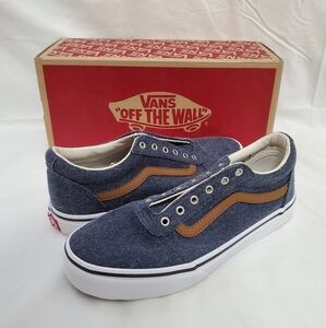 Youth Vans Off the Wall Denim Sneakers